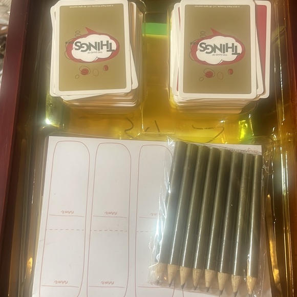 THE GAME OF THINGS “HUMOR IN A BOX” IN A WOODEN BOX 2ND EDITION FOR 4 OR MORE - Picture 3 of 5